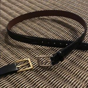 Torino Leather Crocodile Embossed Calfskin belt